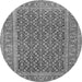 Machine Washable Persian Gray Traditional Rug, wshtr1047gry