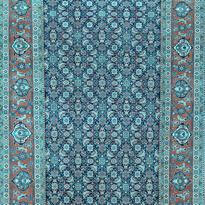 Machine Washable Persian Light Blue Traditional Rug, wshtr1047lblu