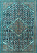 Machine Washable Persian Light Blue Traditional Rug, wshtr1048lblu