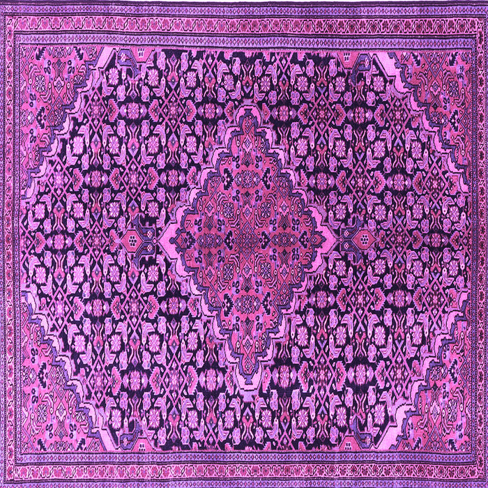 Square Persian Purple Traditional Rug, tr1048pur