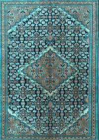 Persian Light Blue Traditional Rug, tr1048lblu