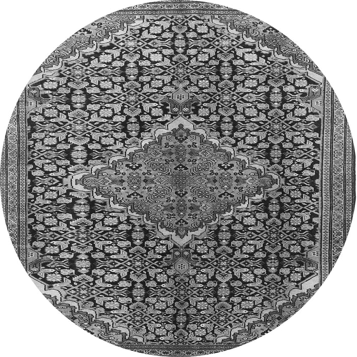 Machine Washable Persian Gray Traditional Rug, wshtr1048gry