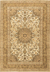 Medallion Brown Traditional Rug, tr1049brn