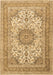 Medallion Brown Traditional Rug, tr1049brn