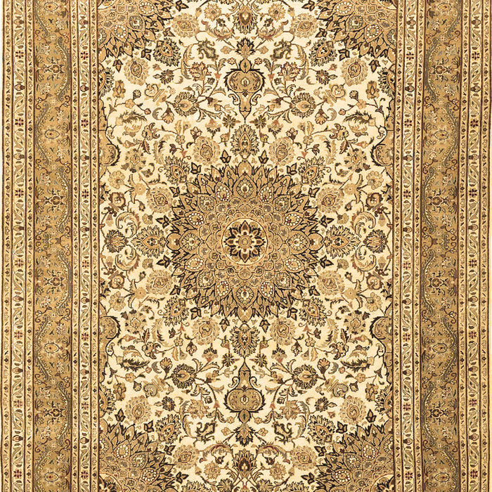 Medallion Brown Traditional Rug, tr1049brn