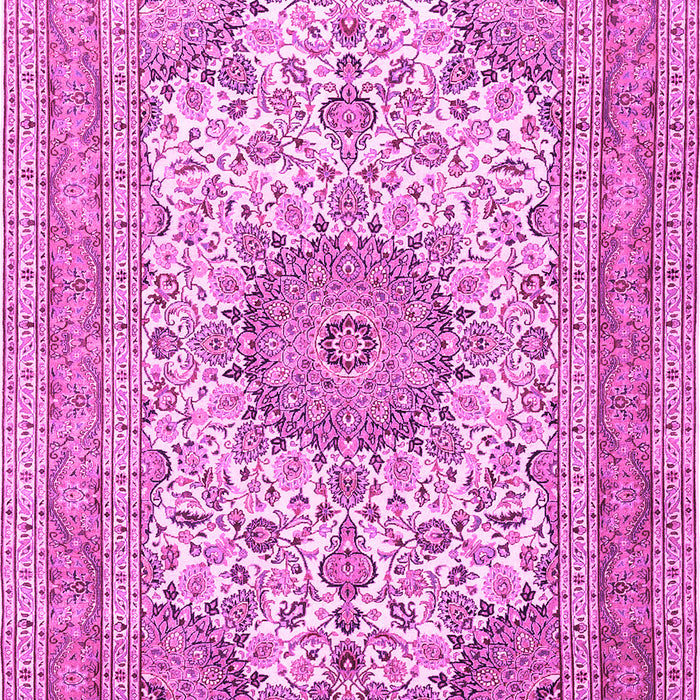 Medallion Pink Traditional Rug, tr1049pnk