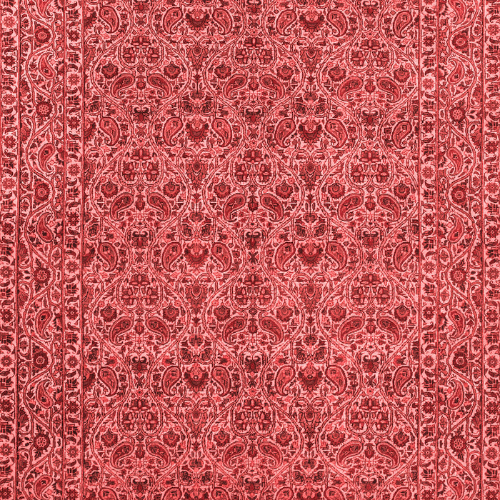 Machine Washable Persian Red Traditional Rug, wshtr104red