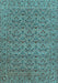 Persian Light Blue Traditional Rug, tr104lblu