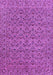 Machine Washable Persian Purple Traditional Area Rugs, wshtr104pur