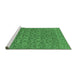 Sideview of Machine Washable Persian Emerald Green Traditional Area Rugs, wshtr104emgrn