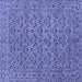 Square Persian Blue Traditional Rug, tr104blu