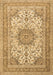 Medallion Brown Traditional Rug, tr1050brn