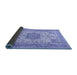 Sideview of Medallion Blue Traditional Rug, tr1050blu