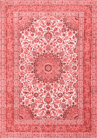 Medallion Red Traditional Rug, tr1050red