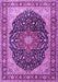 Medallion Purple Traditional Rug, tr1052pur