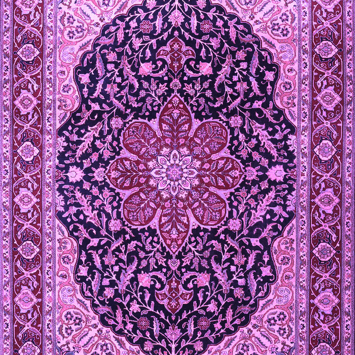 Medallion Purple Traditional Rug, tr1052pur