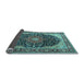 Sideview of Medallion Light Blue Traditional Rug, tr1052lblu