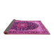 Sideview of Medallion Pink Traditional Rug, tr1052pnk