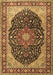 Medallion Brown Traditional Rug, tr1052brn