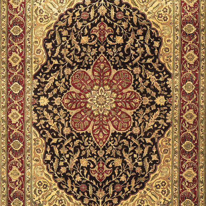 Medallion Brown Traditional Rug, tr1052brn