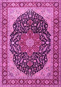 Medallion Pink Traditional Rug, tr1052pnk