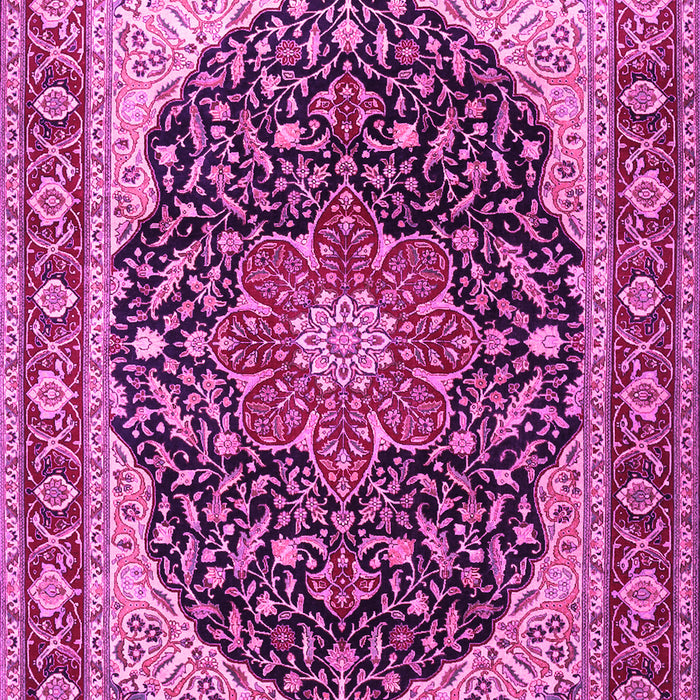 Medallion Pink Traditional Rug, tr1052pnk