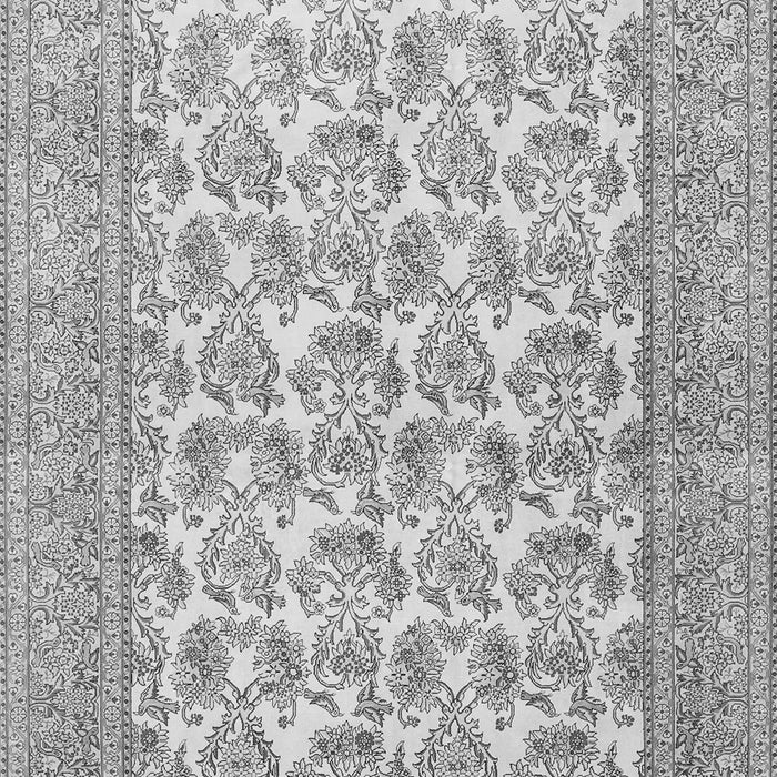 Serging Thickness of Machine Washable Persian Gray Traditional Rug, wshtr1053gry