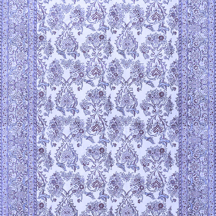 Machine Washable Persian Blue Traditional Rug, wshtr1053blu
