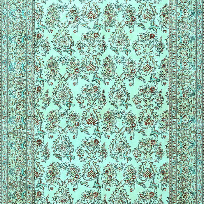 Machine Washable Persian Light Blue Traditional Rug, wshtr1053lblu