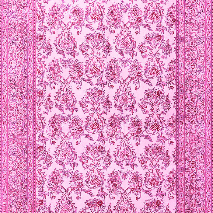 Machine Washable Persian Pink Traditional Rug, wshtr1053pnk