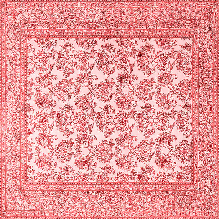 Machine Washable Persian Red Traditional Rug, wshtr1053red