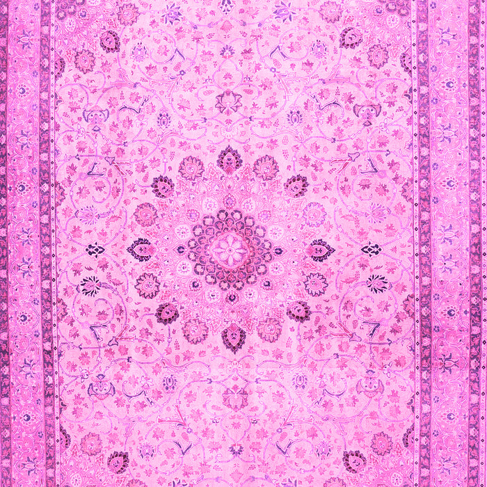 Medallion Pink Traditional Rug, tr1054pnk