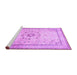 Sideview of Machine Washable Medallion Purple Traditional Area Rugs, wshtr1054pur