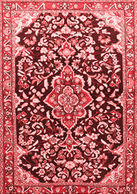 Medallion Red Traditional Rug, tr1055red