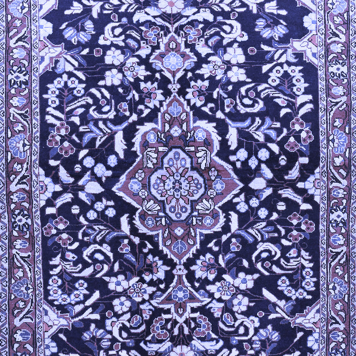Medallion Blue Traditional Rug, tr1055blu