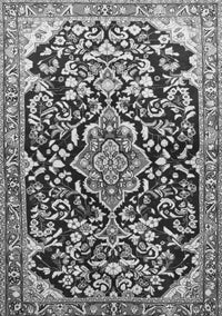 Medallion Gray Traditional Rug, tr1055gry