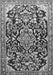 Medallion Gray Traditional Rug, tr1055gry