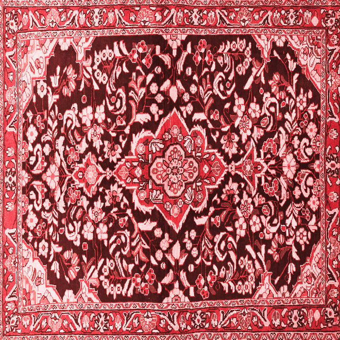 Medallion Red Traditional Rug, tr1055red