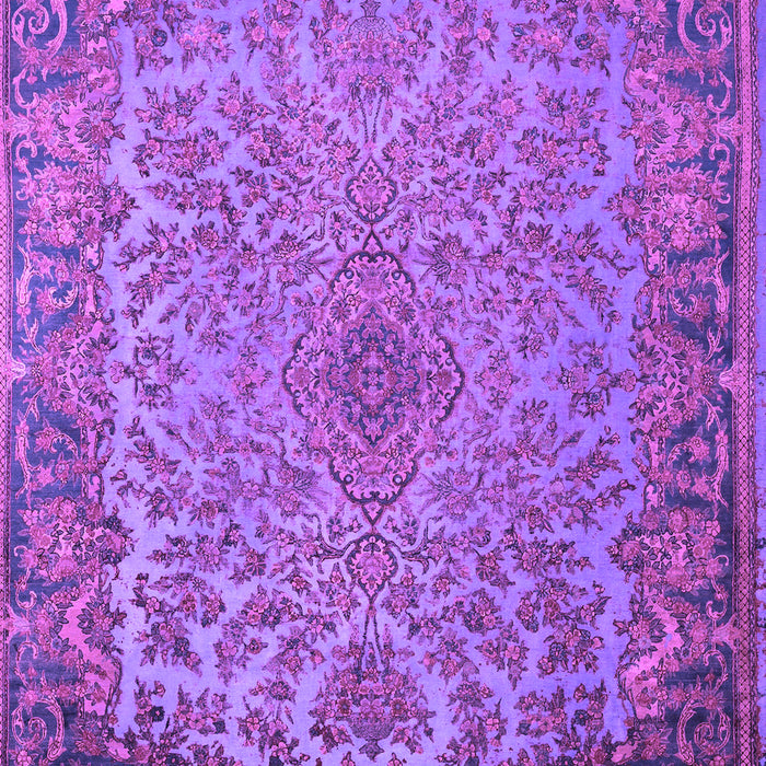 Medallion Purple Traditional Rug, tr1056pur