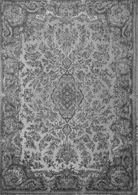 Medallion Gray Traditional Rug, tr1056gry