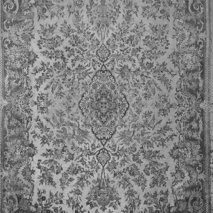 Medallion Gray Traditional Rug, tr1056gry