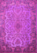 Medallion Pink Traditional Rug, tr1056pnk