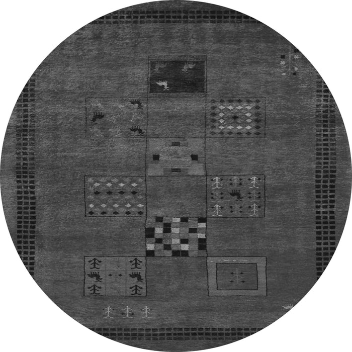 Square Persian Gray Traditional Rug, tr1057gry