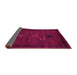 Sideview of Persian Pink Traditional Rug, tr1057pnk