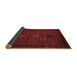 Sideview of Persian Brown Traditional Rug, tr1057brn