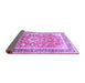 Sideview of Medallion Purple Traditional Rug, tr1058pur