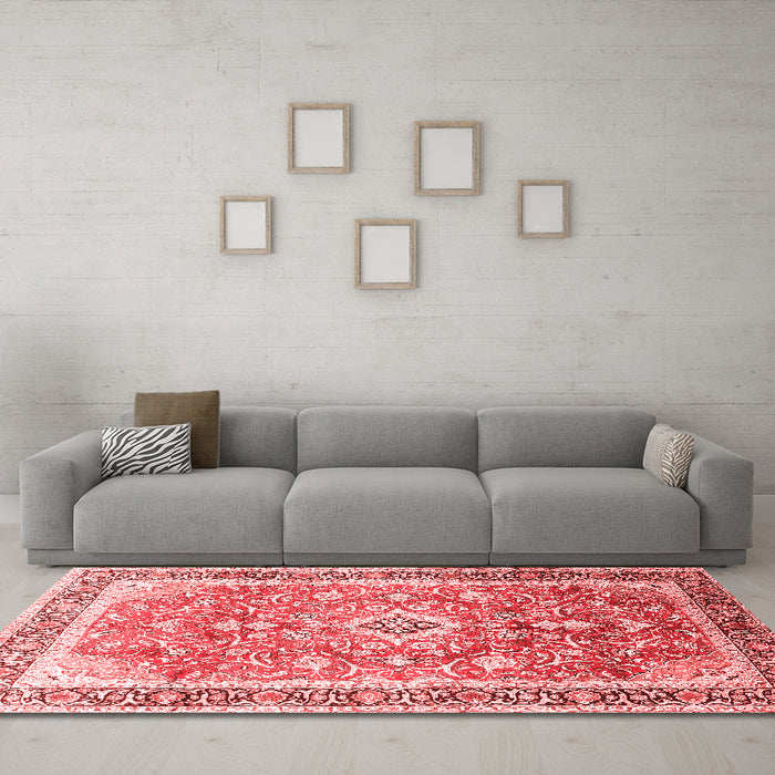 Traditional Red Washable Rugs