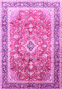 Medallion Pink Traditional Rug, tr1058pnk