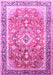 Medallion Pink Traditional Rug, tr1058pnk