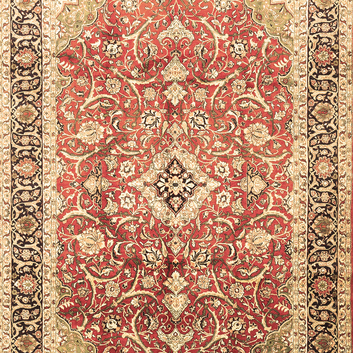 Medallion Brown Traditional Rug, tr1058brn
